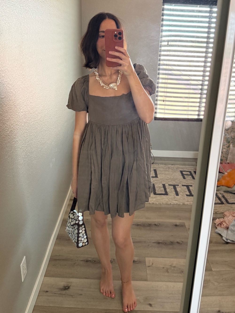 Women’s Square Neck Mini Dress